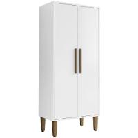 Armário Multiuso Paraná 2 Portas Branco Kaiki Móveis - 1