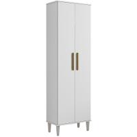 Armário Multiuso Goiânia 2 Portas Branco Kaiki Móveis - 1