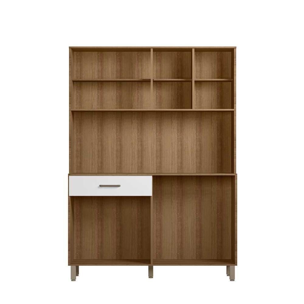 Armário De Cozinha Completo Viena Plus Com Balcão 4 Portas Branca-ripado - 5