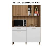 Armário De Cozinha Completo Viena Plus Com Balcão 4 Portas Branca-ripado - 7