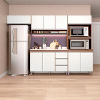 Armário De Cozinha Compacta Modulada Sabrina Menu Móveis Branco - 1