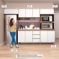 Armário De Cozinha Compacta Modulada Sabrina Menu Móveis Branco - 2