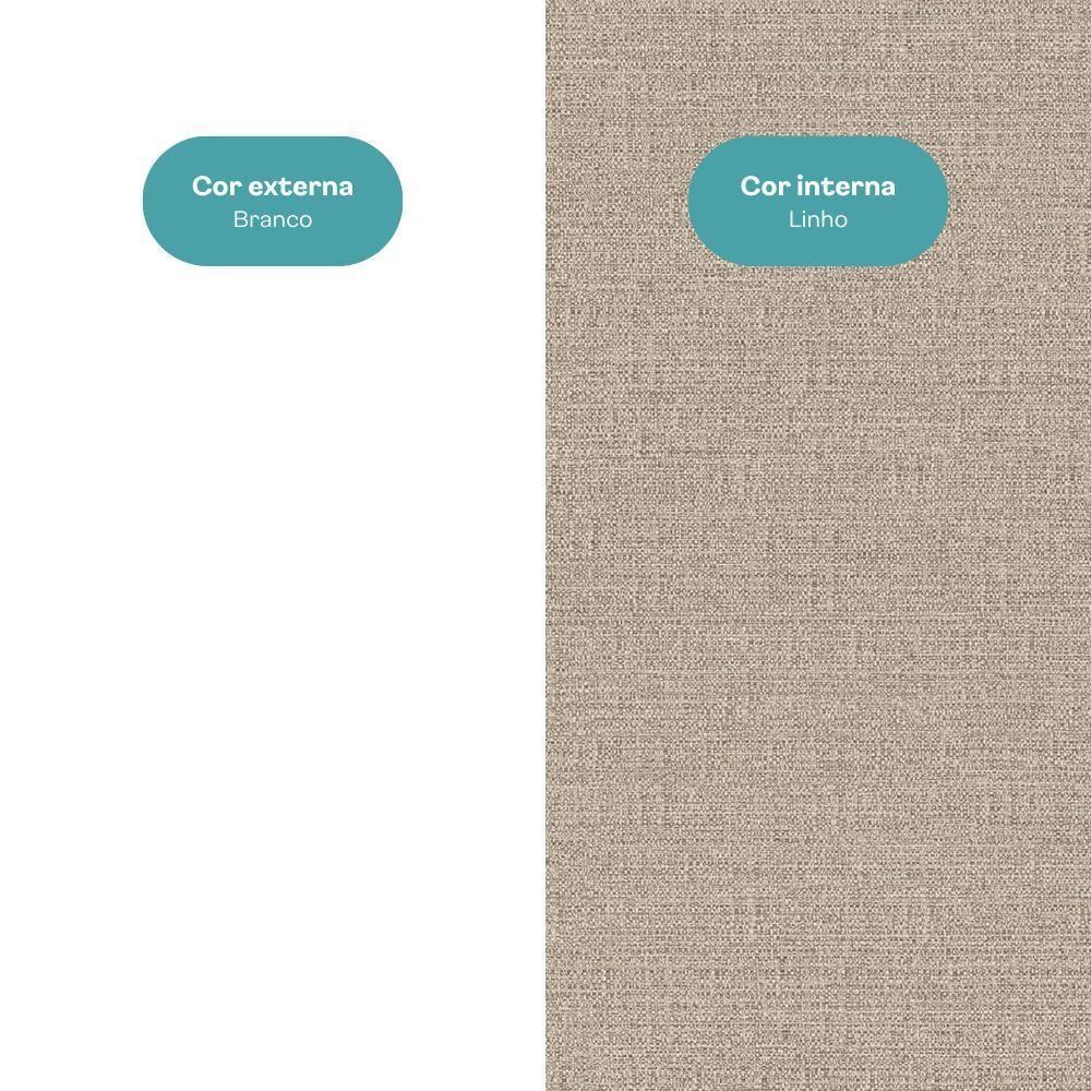 Armário De Cozinha Completa C Balcão Miami Boost Carraro Branco - 8