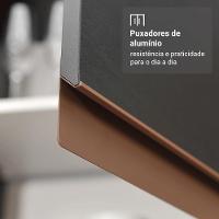 Armário De Cozinha Completa 250cm Preto Reims Madesa 09 Preto - 7