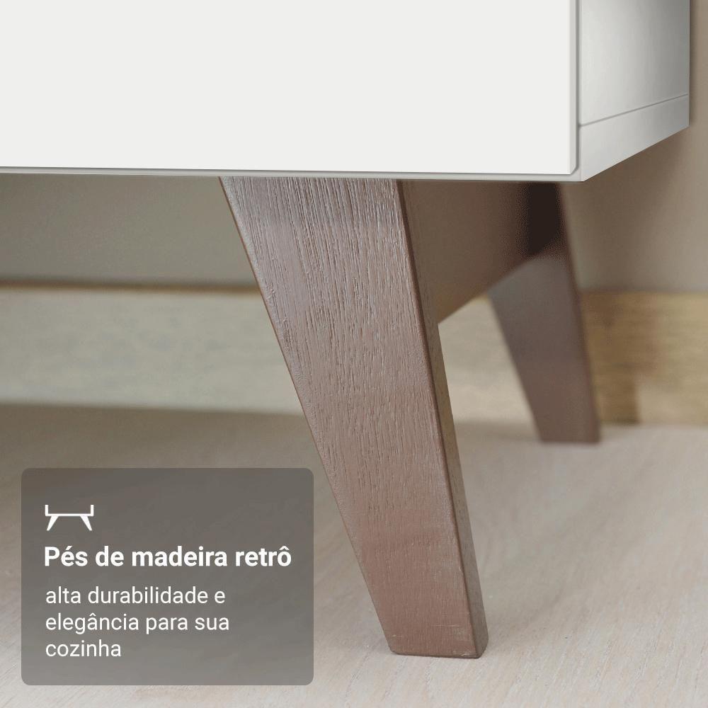 Armário De Cozinha Completa 250cm Branco Reims Madesa 08 Branco - 9