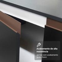 Armário De Cozinha Completa 250cm Preto Reims Madesa 07 Preto - 8