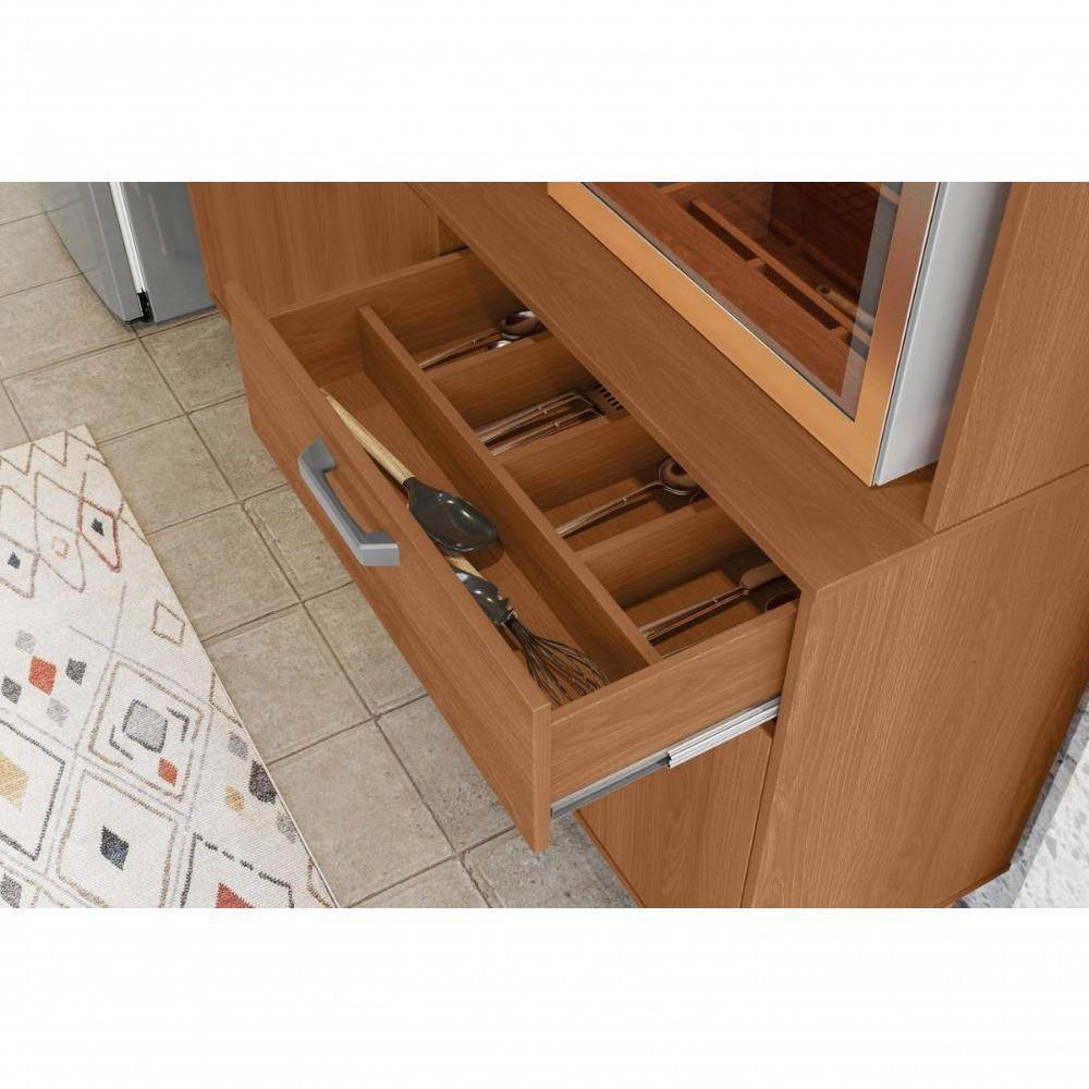 Cozinha Dakota 6 Portas 1 Gaveteiro Com Espaço Para Microondas E Vinhos - Jequitiba - 2