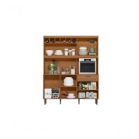 Cozinha Dakota 6 Portas 1 Gaveteiro Com Espaço Para Microondas E Vinhos - Jequitiba - 3