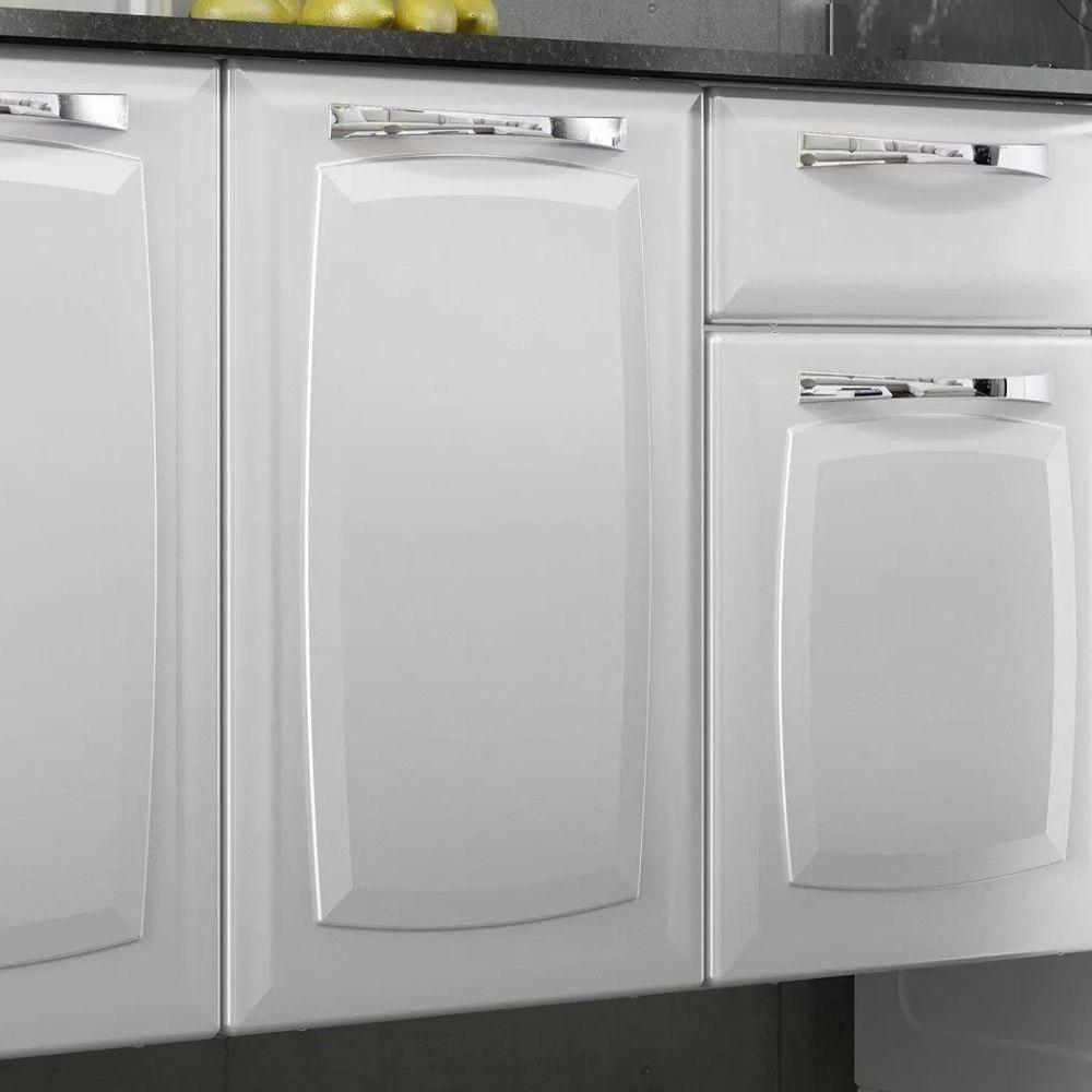 Cozinha Completa Itatiaia Amanda 4 Peças Com Paneleiro Duplo Armário Aéreo E Balcão Branco - 3