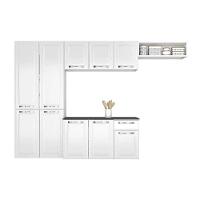 Cozinha Completa Itatiaia Amanda 4 Peças Com Paneleiro Duplo Armário Aéreo E Balcão Branco - 2