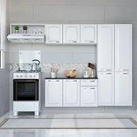 Cozinha Completa Itatiaia Amanda 4 Peças Com Paneleiro Duplo Armário Aéreo E Balcão Branco - 5