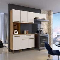 Cozinha Completa Criativa 8 Portas 1 Gaveta Arte Móveis Cinamomo Off - 2