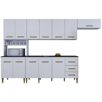 Cozinha Completa Atenas 12 Portas 3 Gavetas Branco Kaiki Móveis