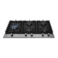 Cooktop A Gás 5 Bocas Tripla Chama Platinium Com Trempe De Ferro Fundido Mesa Vidro Bivolt Fischer - 3