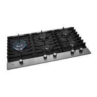 Cooktop A Gás 5 Bocas Tripla Chama Platinium Com Trempe De Ferro Fundido Mesa Vidro Bivolt Fischer - 8