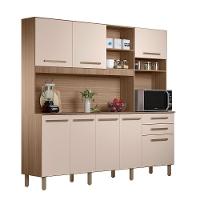 Cozinha Completa Armário E Balcão C- Pés Reguláveis 8 Portas Arenas - 2