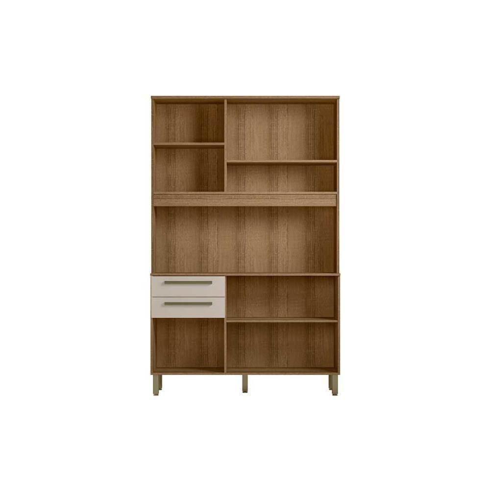 Cozinha Compacta Prisma Com Armário E Balcão Ripado 5 Portas Mel-arenas Mel Ripado-arenas - 6