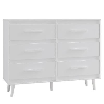 Comoda 6 Gavetas 120 Cm Mila Branco Mobbs