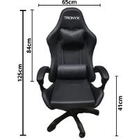 Cadeira Gamer Giratória Apoio Lombar Apoio Braço - 5