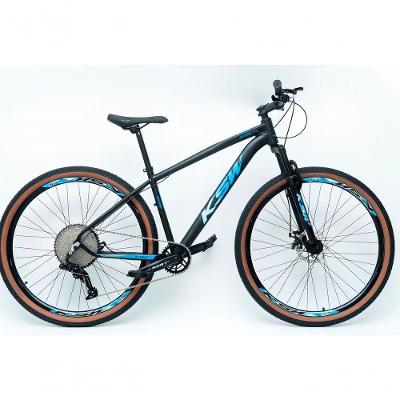 Bicicleta Aro 29 Ksw Xlt Alumínio 12v Kit 1x12v Pedivela Single K7 11-50 Freio A Disco Mecanico - Preto-azul Tam. 19