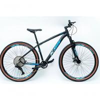 Bicicleta Aro 29 Ksw Xlt Alumínio 12v Kit 1x12v Pedivela Single K7 11-50 Freio A Disco Mecanico - Preto-azul Tam. 19 - 1