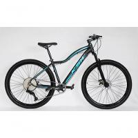 Bicicleta Aro 29 Ksw Mwza Feminina Alumínio 12v Kit 1x12v Pedivela Single K7 11-50 Freio A Disco - Preto-azul Tam. 15 - 1