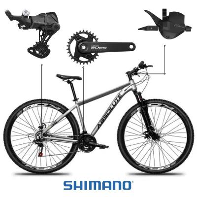 Bicicleta Aro 29 Absolute Nero 5 Shimano Cues 9v Alumínio Freio Hidráulico 21 Cinza