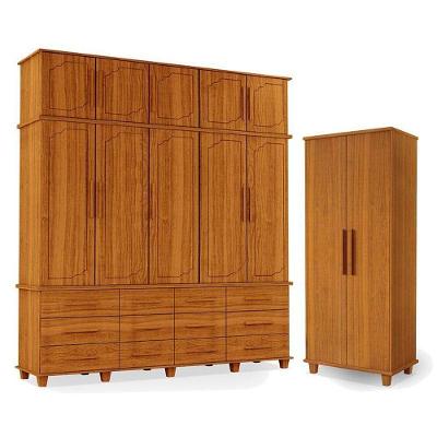 Guarda Roupa Casal E Armário Multiuso Berlim Freijó – Luapa Móveis