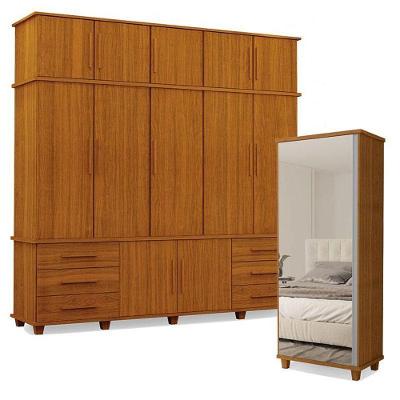 Guarda Roupa Casal 5 Portas E Armário Multiuso Londres Freijó – Luapa Móveis