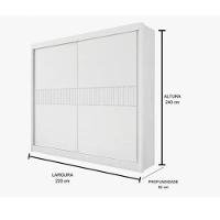 Guarda Roupa Cancun 2 Portas 100%mdf Ripado - Ddoro Móveis - 2