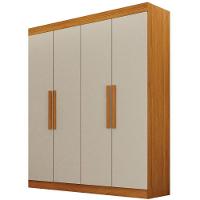 Guarda Roupa Canadá Cinamomo Off White 4 Portas 2 Gavetas Leifer Móveis - 1