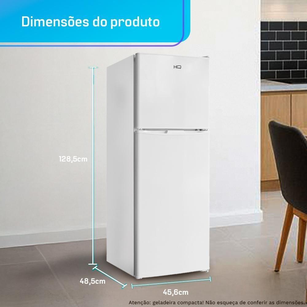Geladeira Refrigerador Compacto HQ Defrost 150 Litros HQ-150RDF Branco 110V - 4