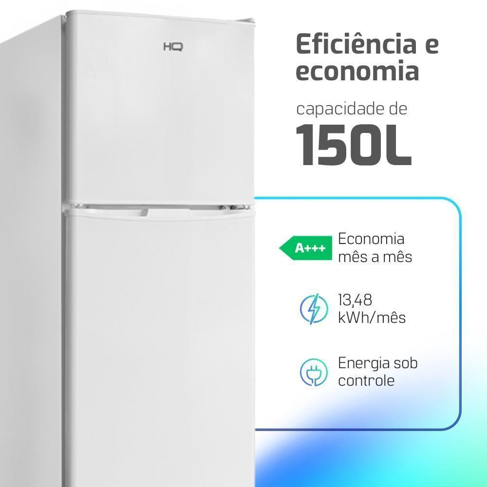 Geladeira Refrigerador Compacto HQ Defrost 150 Litros HQ-150RDF Branco 110V - 5