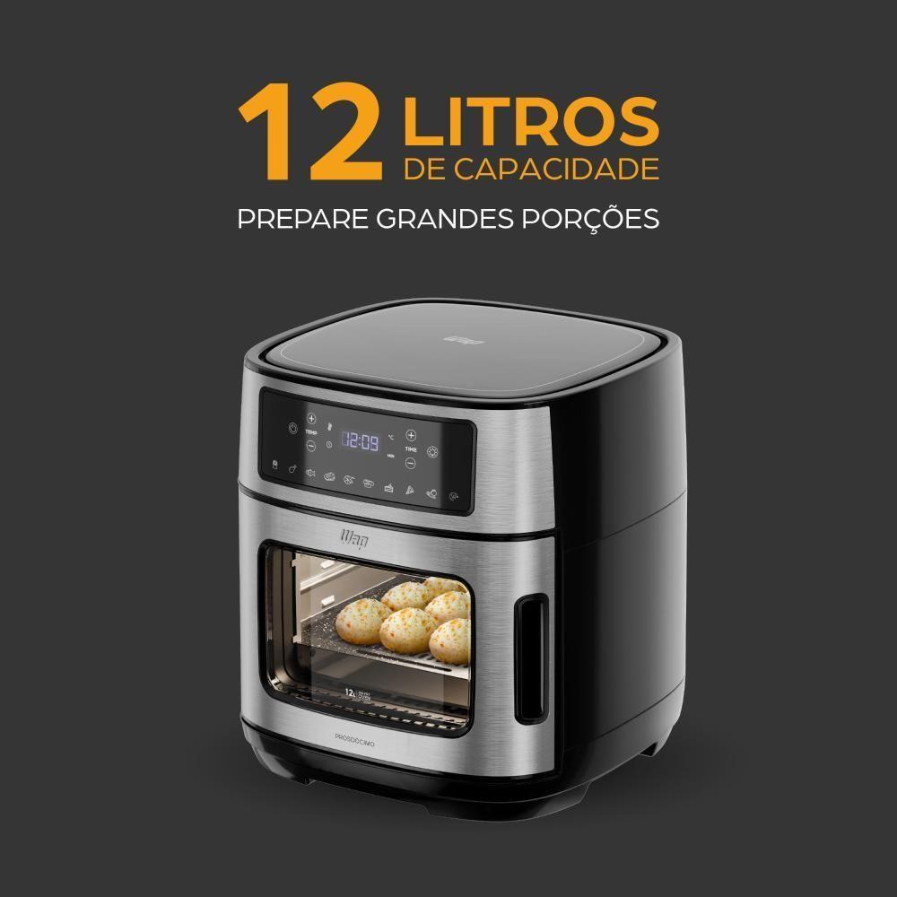 Fritadeira Elétrica WAP Air Fryer Oven Digital 12L 220V - 9