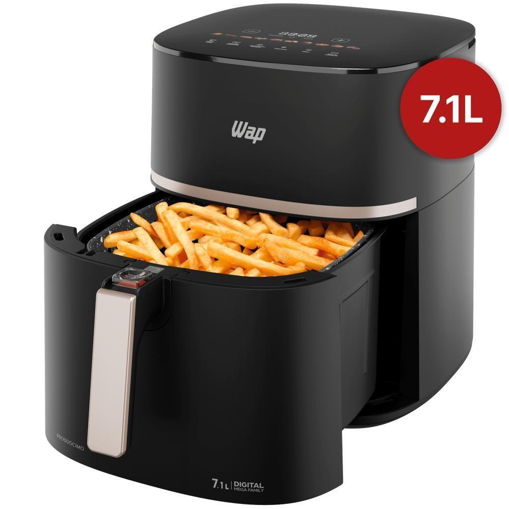 Fritadeira Elétrica WAP Air Fryer Mega Family Digital 7,1L 220V - 1
