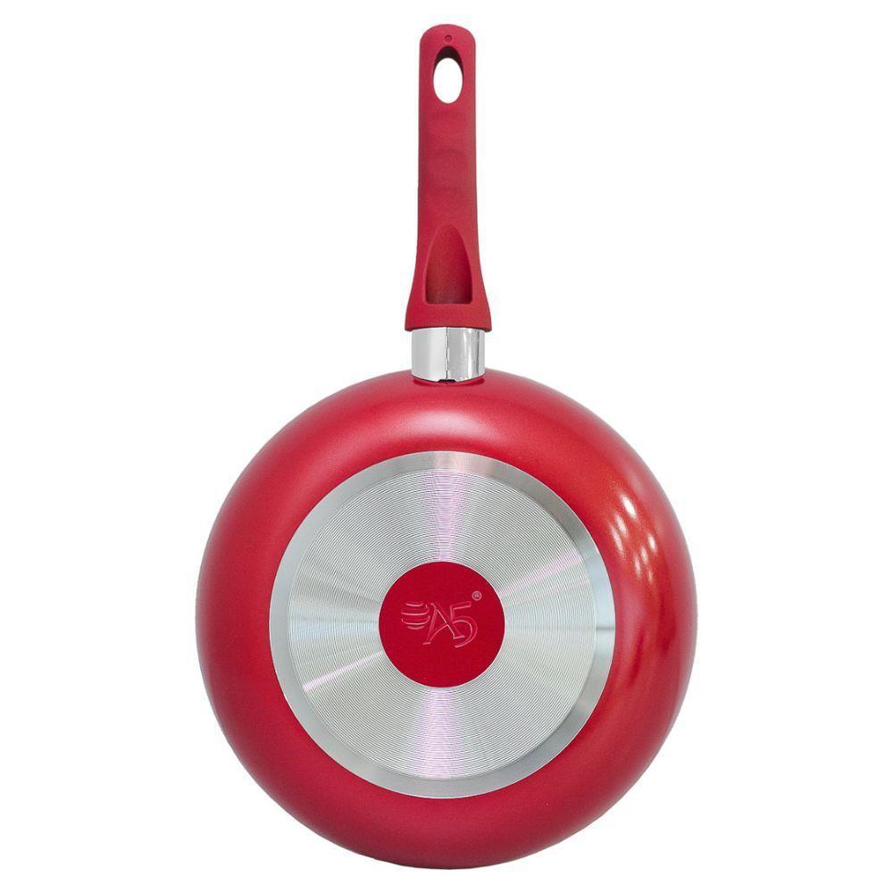 Frigideira Antiaderente Granito Vermelho 24cm - Cozinha Prática E Estilosa - 2