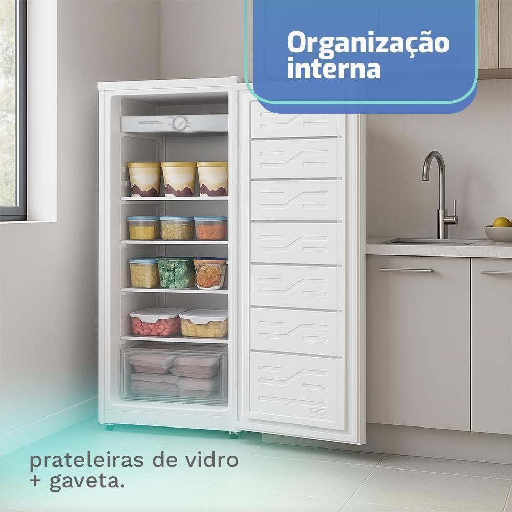 Freezer E Conservador Vertical HQ 210 Litros Branco HQ-210FV/RDFX 110V - 8