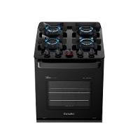 Fogão Esmaltec 4 Bocas Ideal Master Glass Mesa De Vidro Forno 50 Litros Preto T4VFP Bivolt - 5