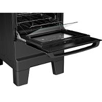 Fogão Esmaltec 4 Bocas Ideal Master Glass Mesa De Vidro Forno 50 Litros Preto T4VFP Bivolt - 6