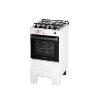Fogão Esmaltec 4 Bocas Ideal Master Mesa Inox Tampa De Vidro Forno 50 Litros Branco T4ITB Bivolt - 3