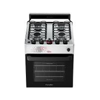 Fogão Esmaltec 4 Bocas Ideal Master Mesa Inox Tampa De Vidro Forno 50 Litros Branco T4ITB Bivolt - 5