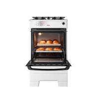 Fogão Esmaltec 4 Bocas Ideal Master Mesa Inox Tampa De Vidro Forno 50 Litros Branco T4ITB Bivolt - 8