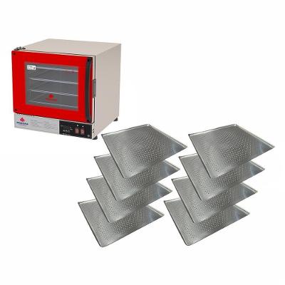Forno Turbo Prp-004 Plus 220V Vermelho Progás + 8 Assadeiras Cimapi 220V