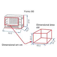 Forno Elétrico I50 Black Bancada 50l 220V Fogatti - 5