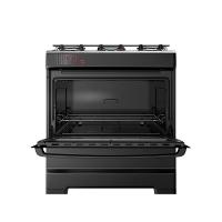 Fogão Esmaltec 5 Bocas Ideal Top Mesa Inox Tampa De Vidro Forno 84 Litros Preto T5IAP Bivolt - 6