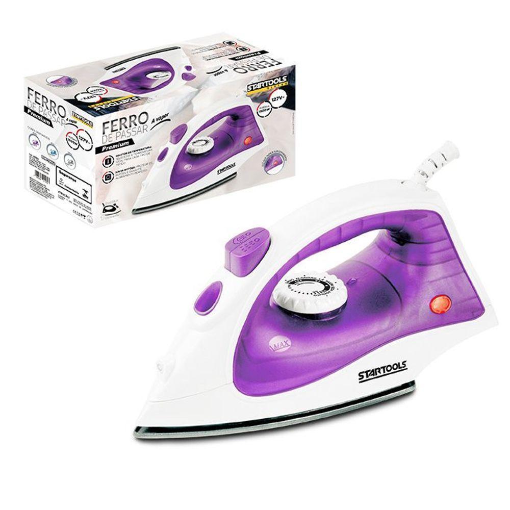 Ferro De Passar A Vapor Premium 110V - Roxo - 2