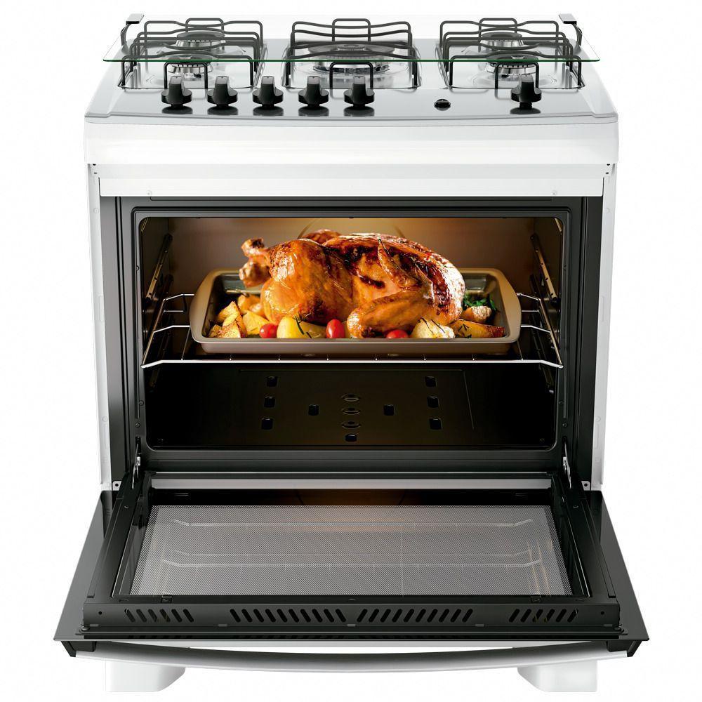 Fogão Dako Supreme 5 Bocas Com Mesa Inox Acendimento Automatico Branco Bivolt - 5