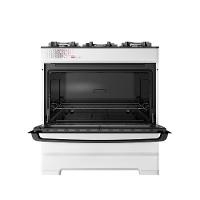 Fogão Esmaltec 5 Bocas Ideal Top Glass Mesa De Vidro Forno 84 Litros Branco T5VAB Bivolt - 6