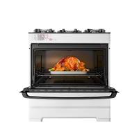 Fogão Esmaltec 5 Bocas Ideal Top Glass Mesa De Vidro Forno 84 Litros Branco T5VAB Bivolt - 7