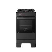 Fogão Esmaltec 4 Bocas Ideal Top Glass Mesa De Vidro Forno 50 Litros Preto T4VAP Bivolt - 1